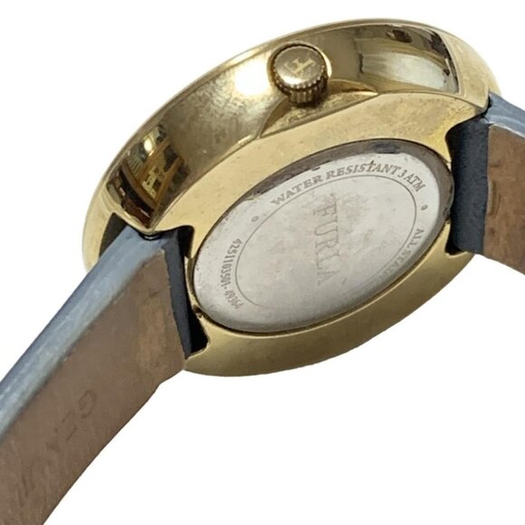 Auth FURLA - 4*************** Blue Gray Women's Wrist Watch - Picture 4 of 6